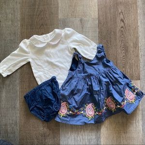 Janie and Jack dress 0-3months